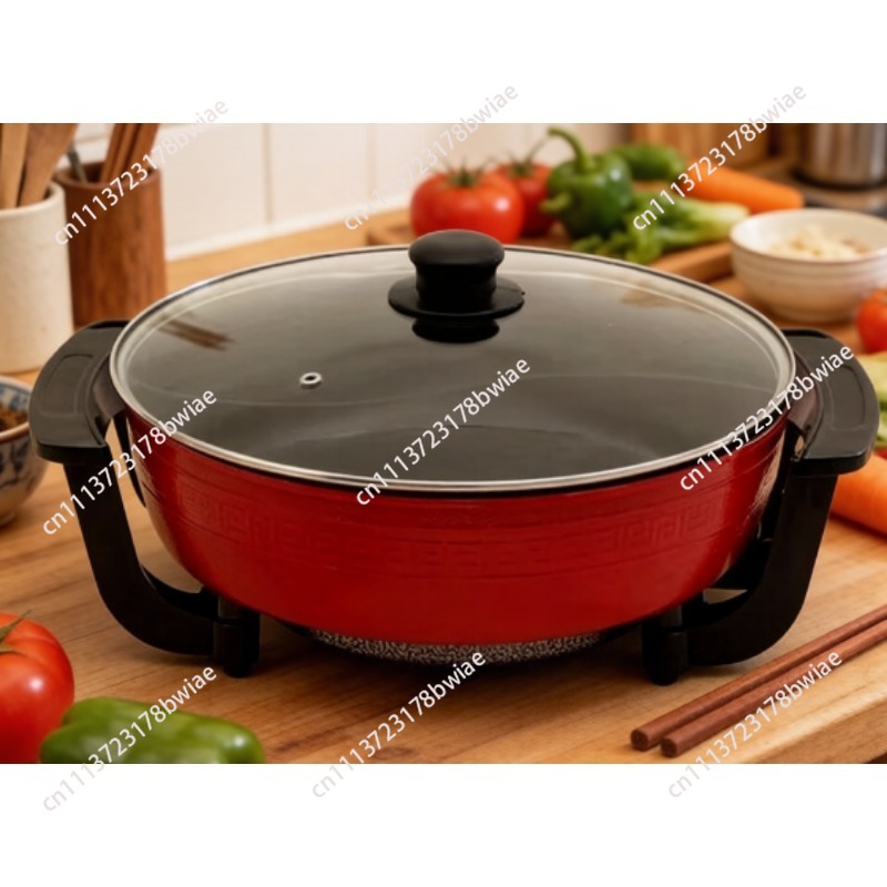Hot Pot Electric - 6L Yapışmaz Dumansız Elektrikli Sıcak Tencere,