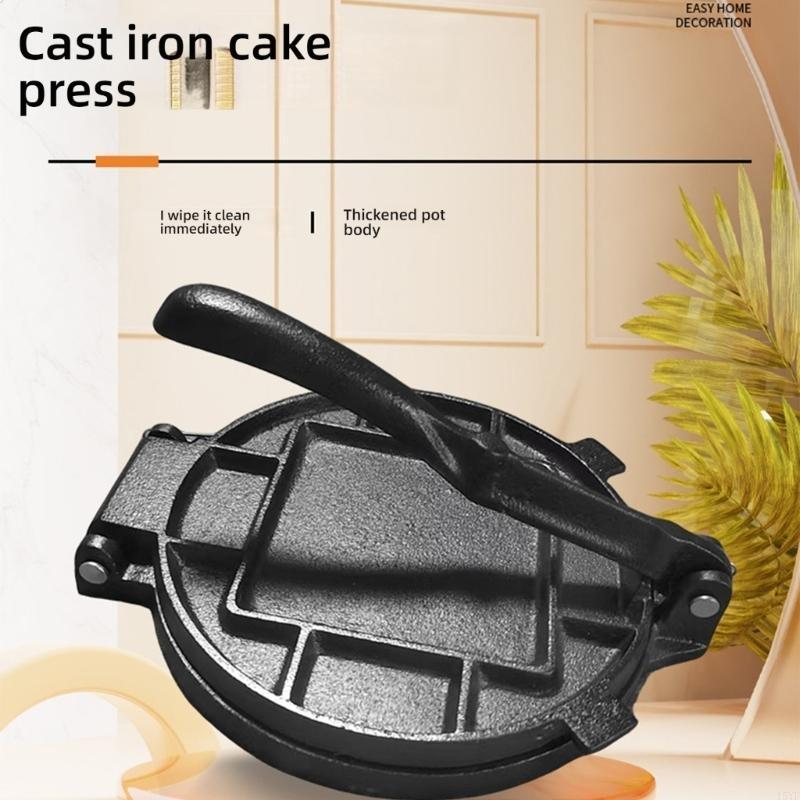 Tortilla Press Cast - Yapımı Yassı Ekmekler Roti Hamuru İçin