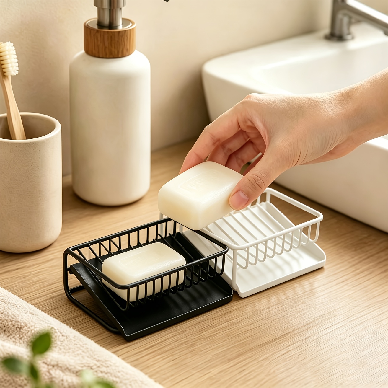 Kitchen Appliances Rack - 1 adet plastik sabunluk drenaj tepsisi