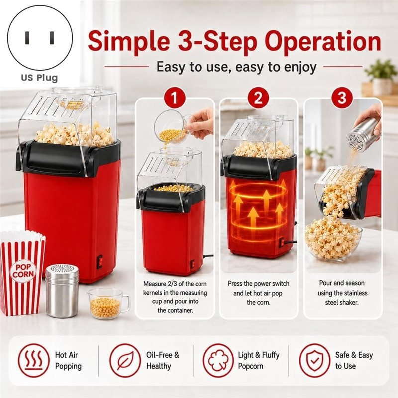 A83G-Sıcak Hava Patlamış Mısır - Air Popcorn Maker incelemesi ve fiyatı