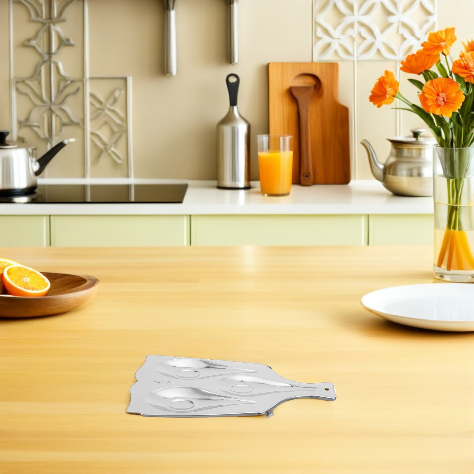 Paslanmaz Çelik Üç Bölmeli Kaş - Kitchen Appliances Rack incelemesi ve fiyatı