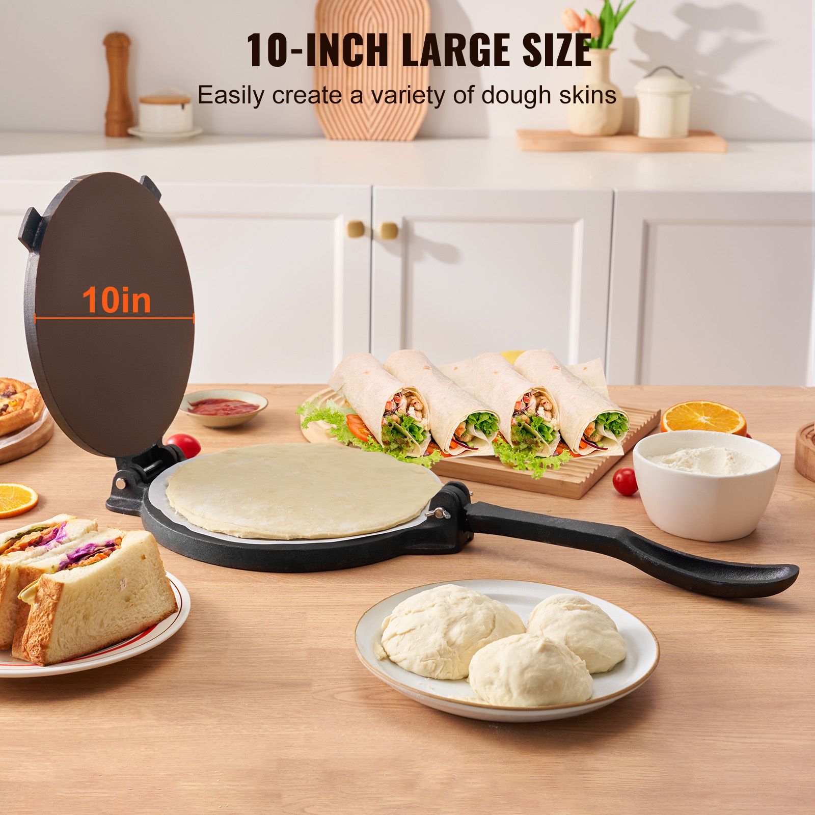 Tortilla Presi, 10 İnç Tortill - Tortilla Press Cast incelemesi ve fiyatı