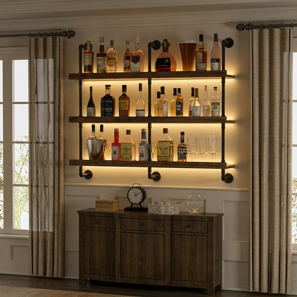 Duvara Monte LED Işıklı Üç Kat - Kitchen Appliances Rack incelemesi ve fiyatı